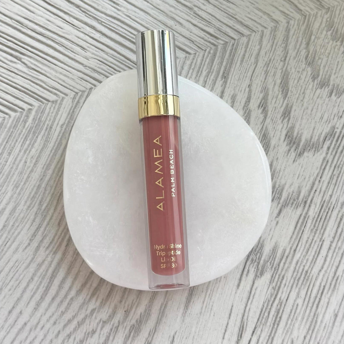 Alamea Palm Beach Hydra Shine Tripeptide Lip Oil SPF 30 packaging