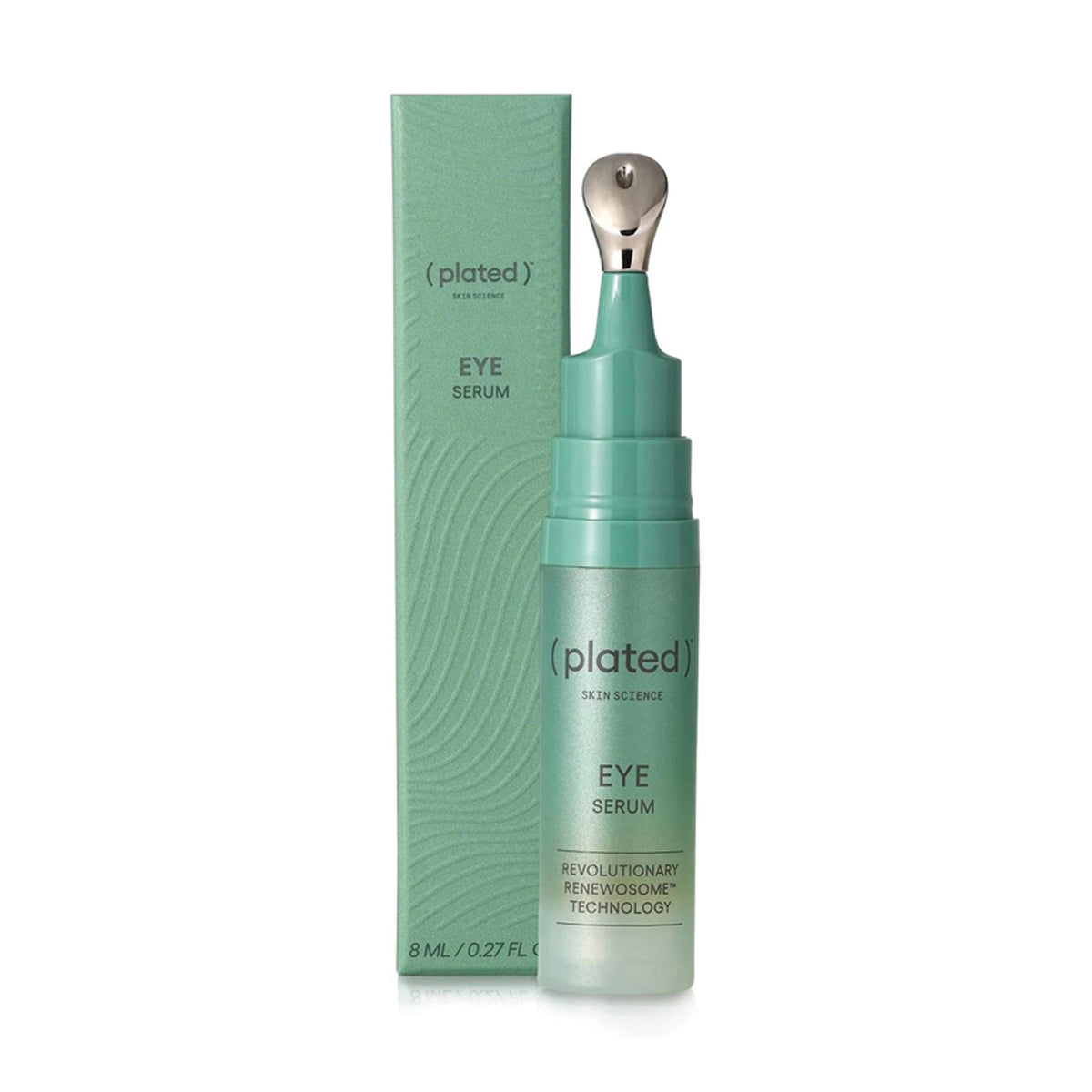 Plated Eye Serum packaging