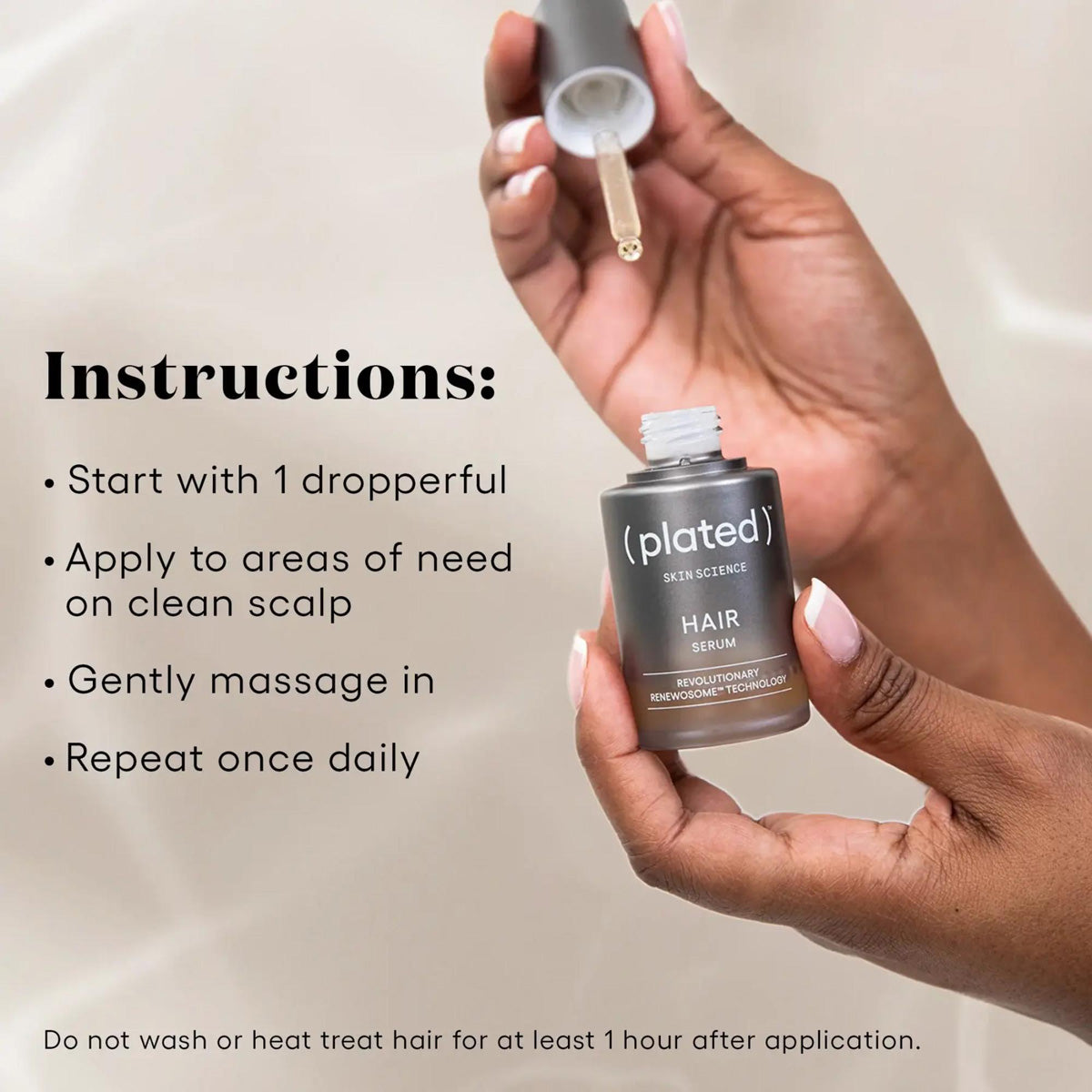 Plated Hair Serum how to use