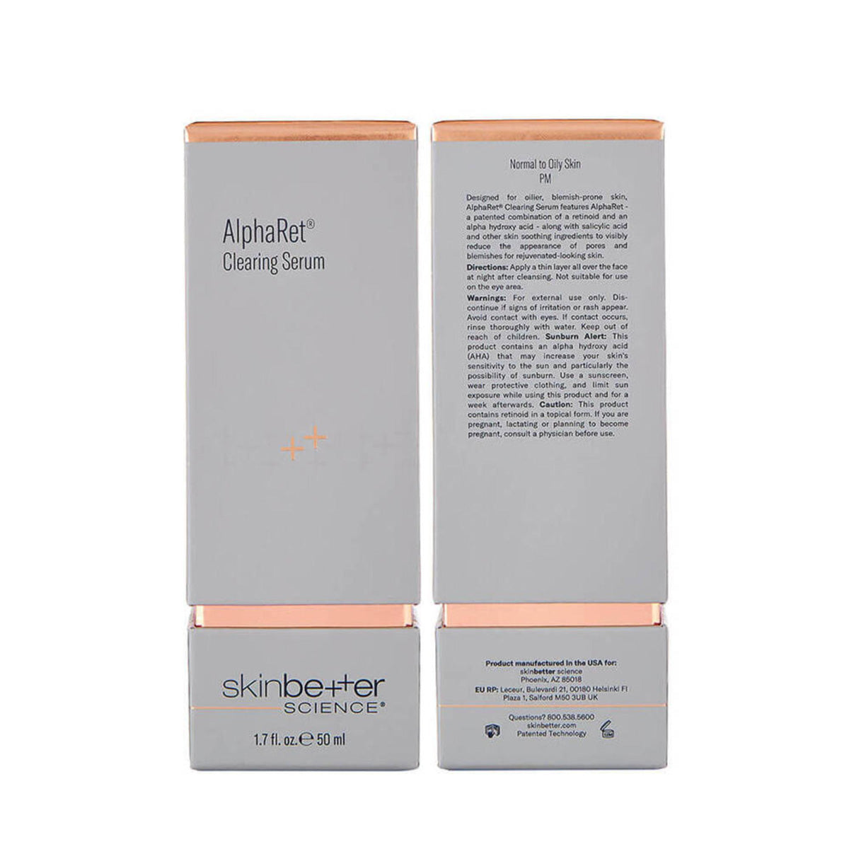 Skinbetter Science AlphaRet Clearing Serum packaging