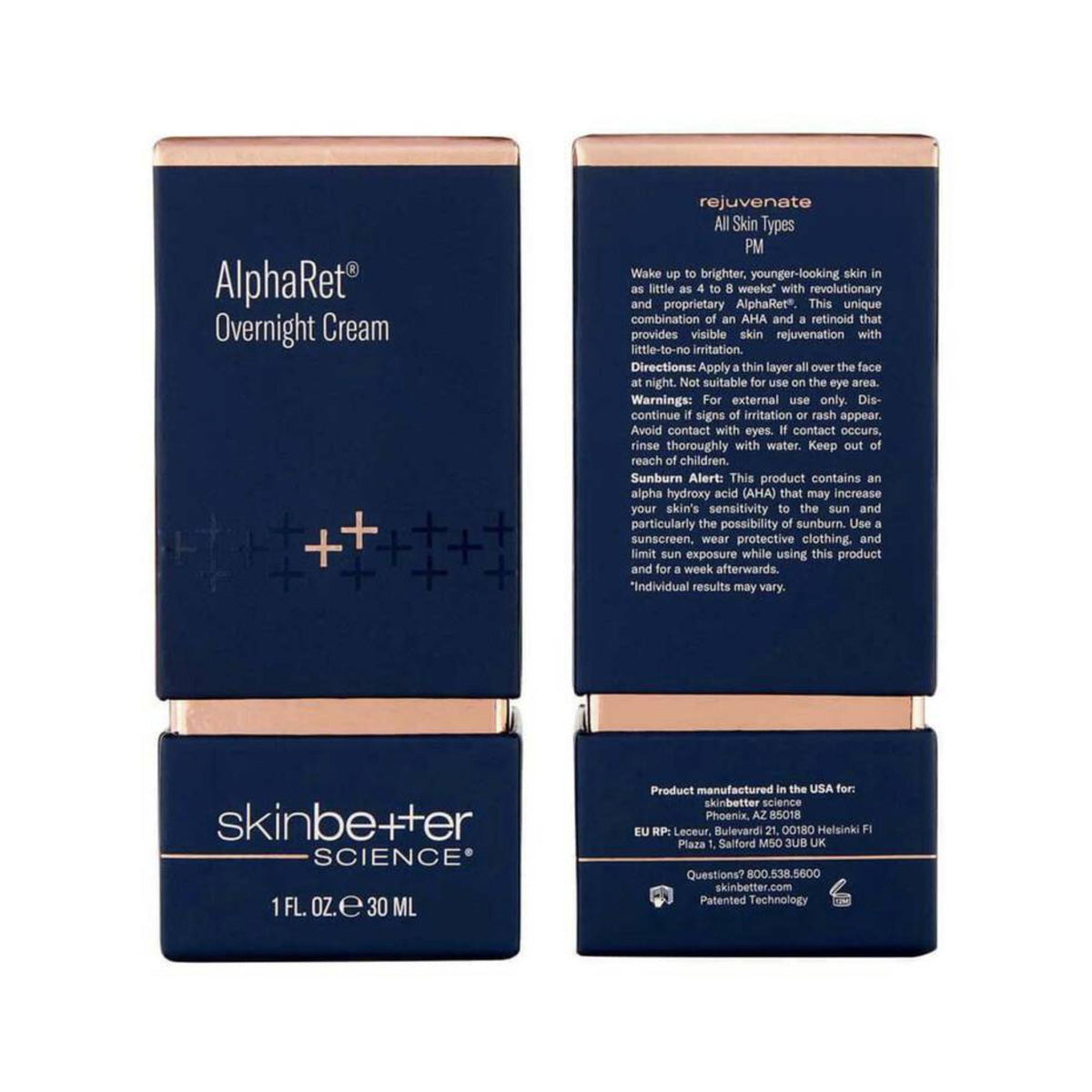 Skinbetter Science AlphaRet Overnight Cream packaging