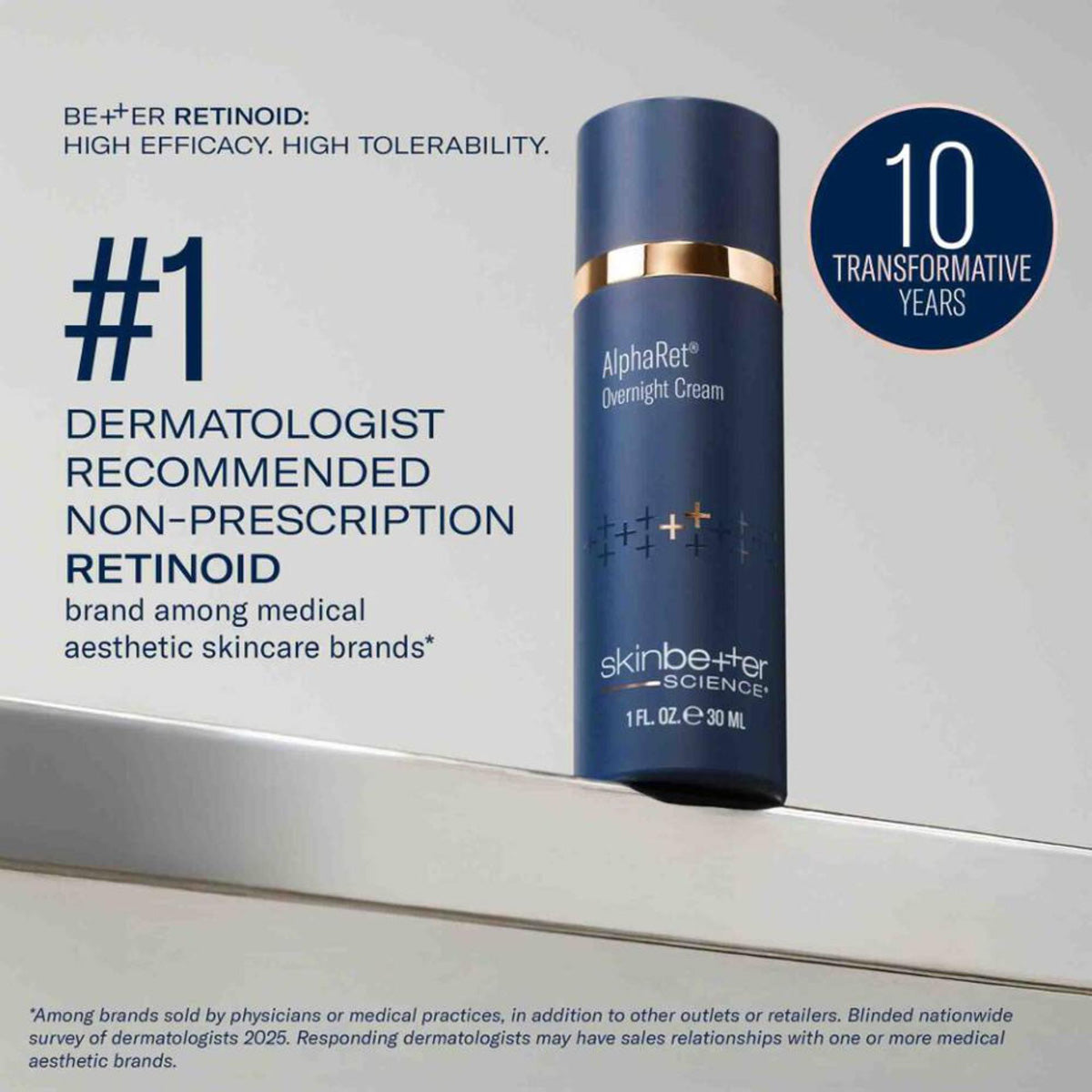 Skinbetter Science AlphaRet Overnight Cream dermatologist tested
