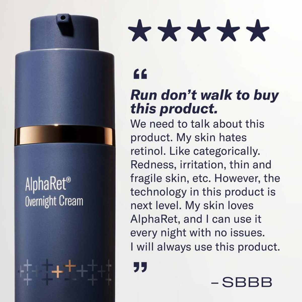 Skinbetter Science AlphaRet Overnight Cream patient review
