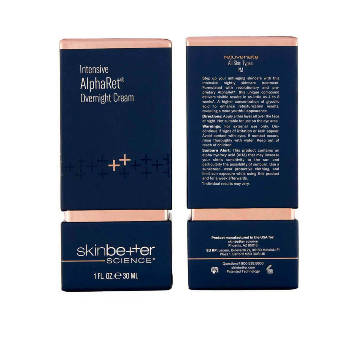 Skinbetter Science Intensive AlphaRet Overnight Cream packaging