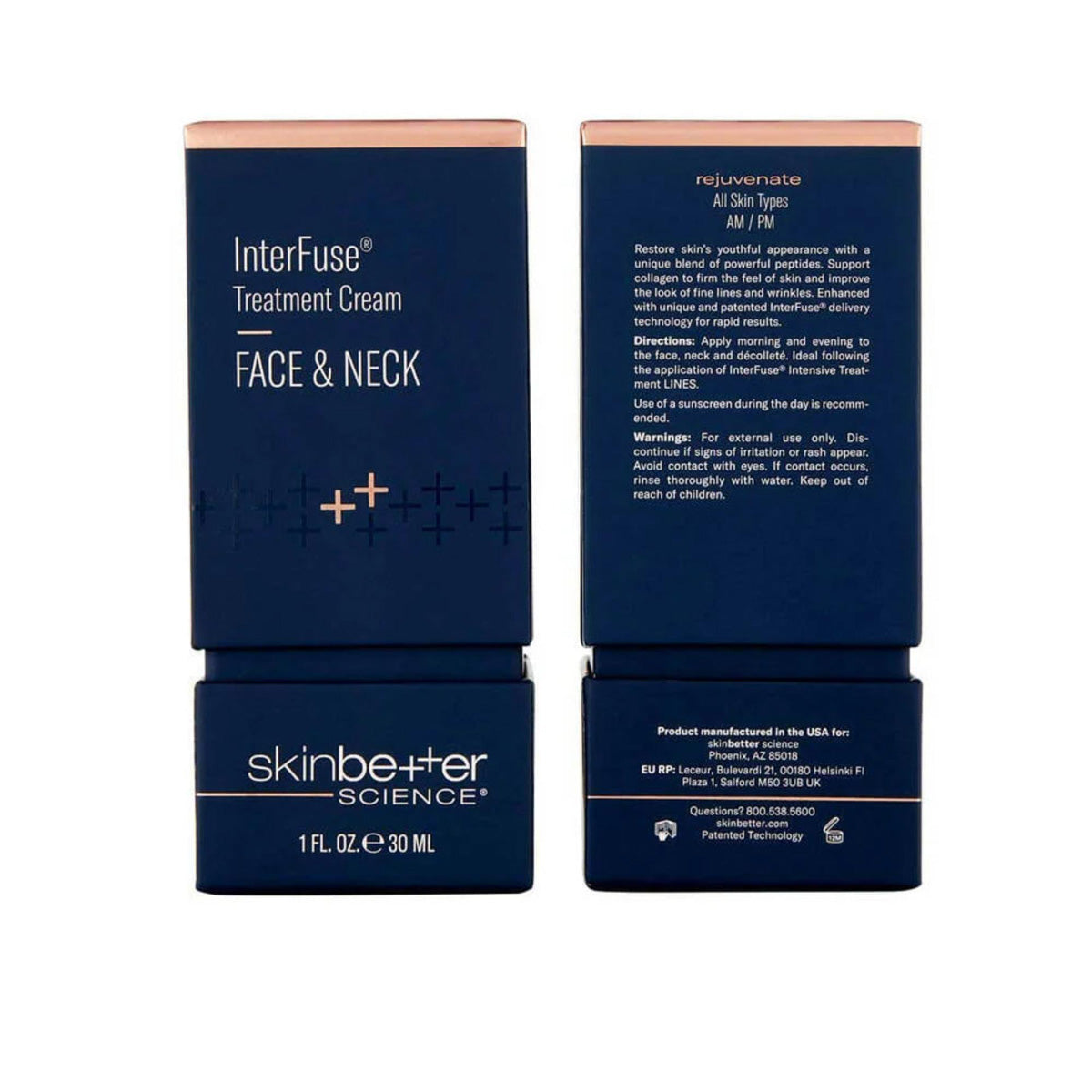 Skinbetter Science InterFuse Treatment Face and Neck Cream packaging