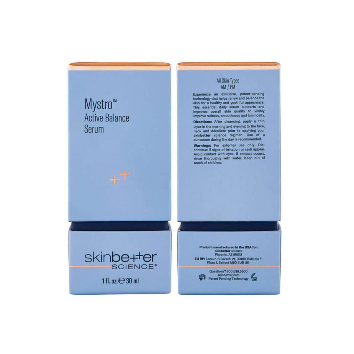 Skinbetter Science Mystro Active Balance Serum packaging