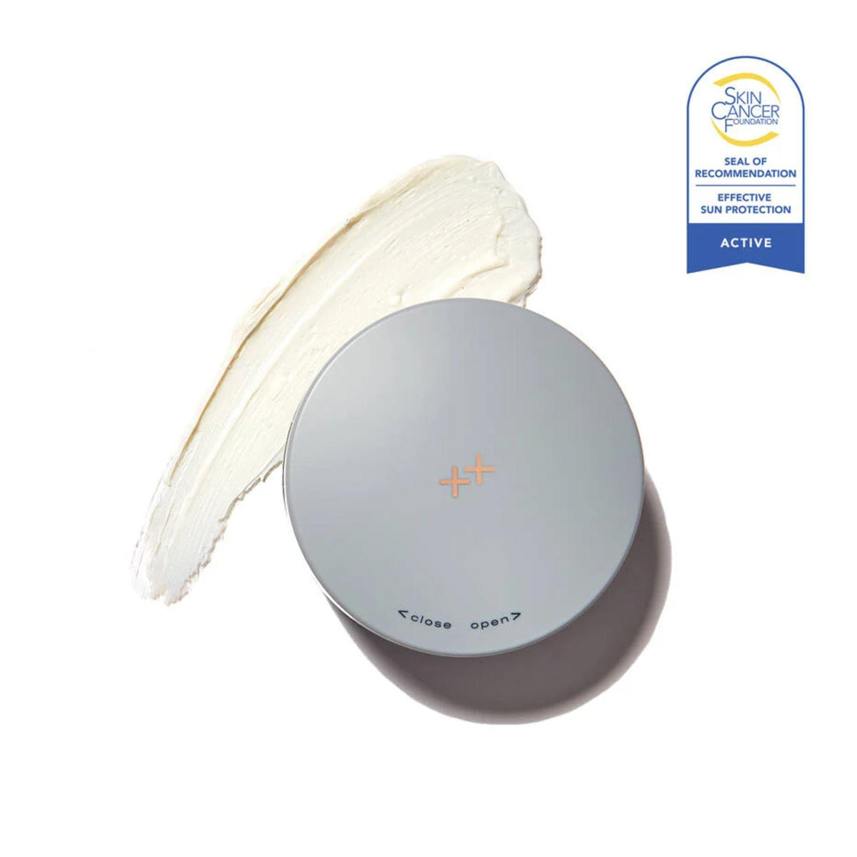 Skinbetter Science sunbetter SHEER SPF 56 Mineral Sunscreen Compact swatch and packaging