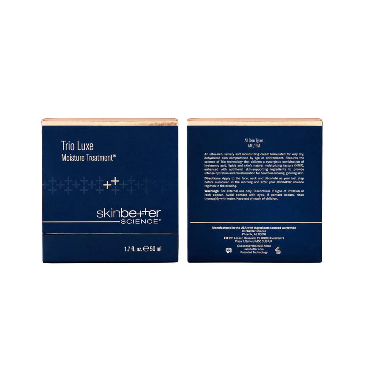 Skinbetter Science Trio Luxe Moisture Treatment packaging